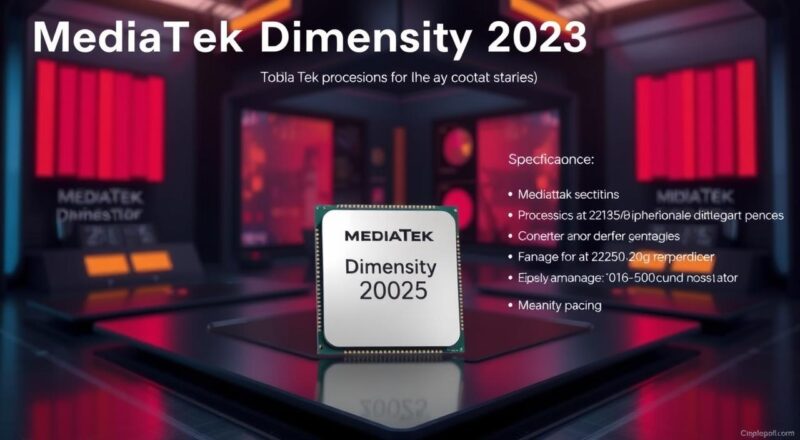MediaTek Dimensity 2025 procesori MediaTek Dimensity 2025 procesori